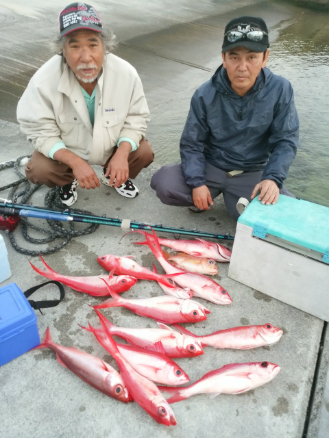 アカマチ 12匹 の釣果 15年2月日 真生丸 沖縄 都屋漁港 釣り船予約 釣割