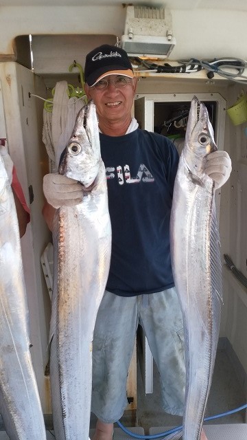 タチウオ0cm の釣果 16年8月24日 真生丸 沖縄 都屋漁港 釣り船予約 釣割