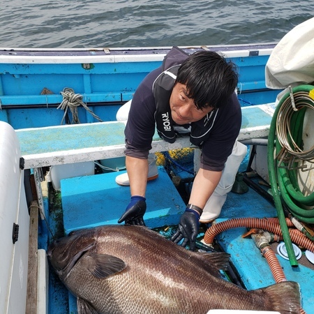 イシナギ45 00kg 2匹 の釣果 19年5月3日 二宮丸 神奈川 宮川港 釣り船予約 釣割