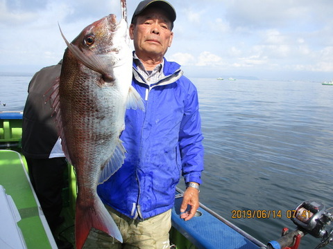 アジ38cm 42匹 の釣果 19年6月14日 浅八丸 神奈川 平塚港 釣り船予約 釣割