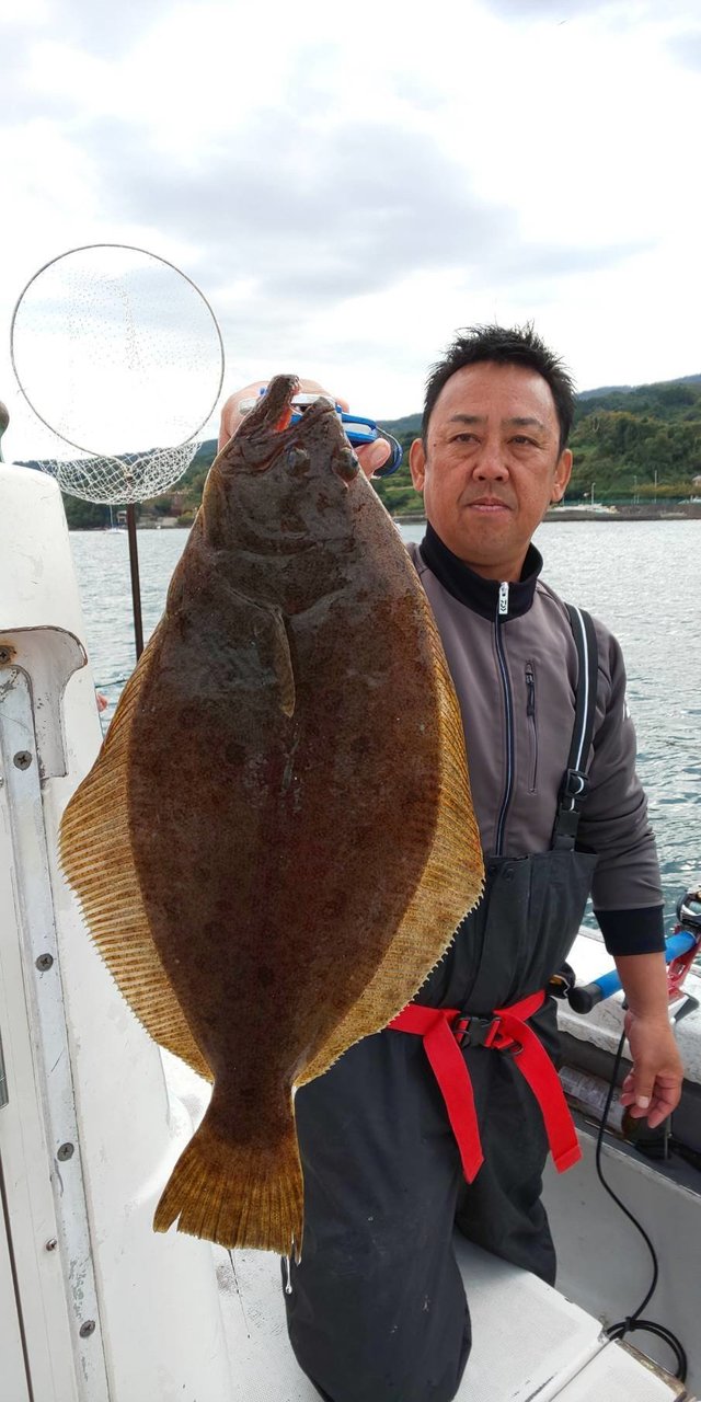 ヒラメ1 40kg 1匹 の釣果 19年11月13日 魚磯丸 静岡 久料港 釣り船予約 釣割