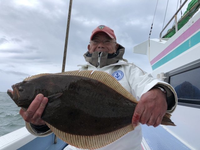 ヒラメ1 80kg 1匹 の釣果 2019年11月27日 梅花丸 千葉 飯岡港 釣り船予約 釣割