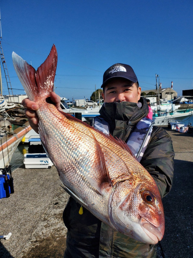 マダイ2 kg 4匹 の釣果 19年12月31日 富士丸 千葉 大原港 釣り船予約 釣割