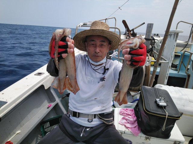 スルメ27cm 91匹 の釣果 年8月3日 岡安丸 愛知 神島 釣割