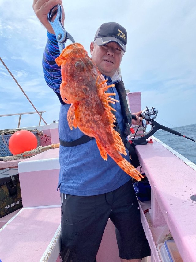 オニカサゴ1 40kg 3匹 の釣果 年8月9日 富久丸 千葉 大原港 釣り船予約 釣割