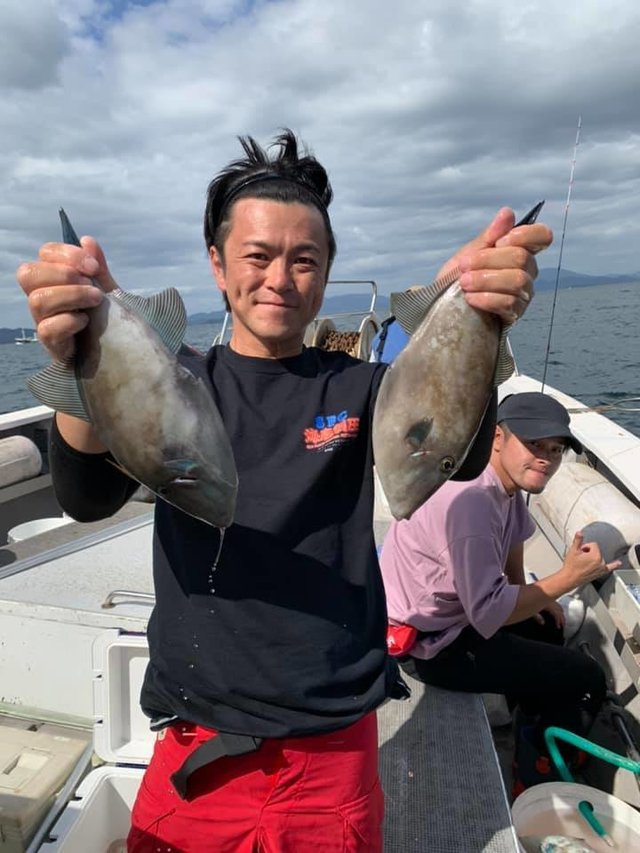 ウマヅラハギ の釣果 2020年9月27日 船井丸 広島 丹那漁港 釣り船予約 釣割