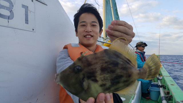 カワハギ28cm 10匹 の釣果 年10月6日 深田家 神奈川 佐島港 釣り船予約 釣割