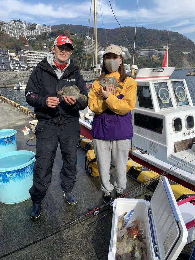 カワハギ25cm 10匹 の釣果 年12月12日 喜久丸 静岡 熱海伊豆山港 釣り船予約 釣割