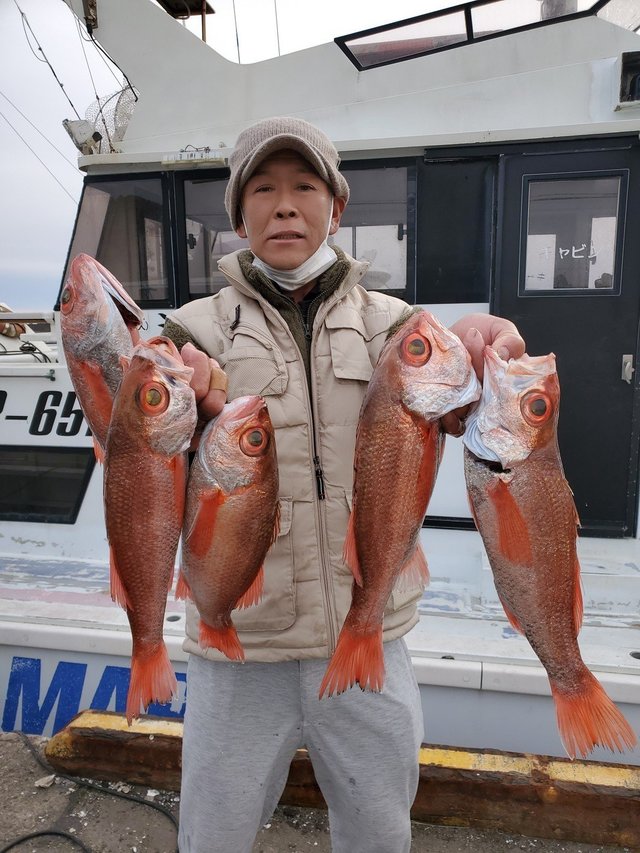 アカムツ48cm 6匹 の釣果 21年1月11日 清勝丸 千葉 飯岡港 釣り船予約 釣割