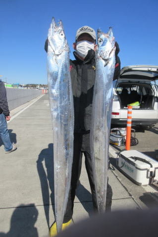 タチウオ の釣果 21年2月5日 かもめ丸 茨城 那珂湊港 船釣り予約 キャスティング船釣り予約