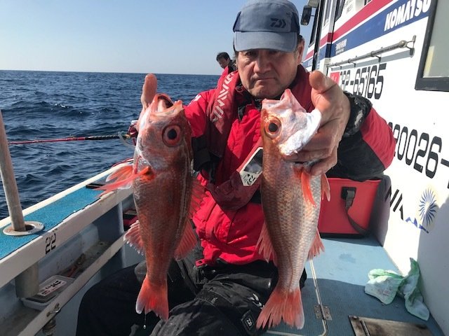 アカムツ48cm 9匹 の釣果 21年2月7日 優光丸 千葉 飯岡港 釣り船予約 釣割