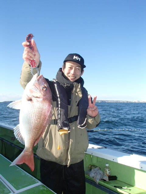 マダイ2 17kg 2匹 の釣果 21年2月9日 浜福丸 神奈川 釣割