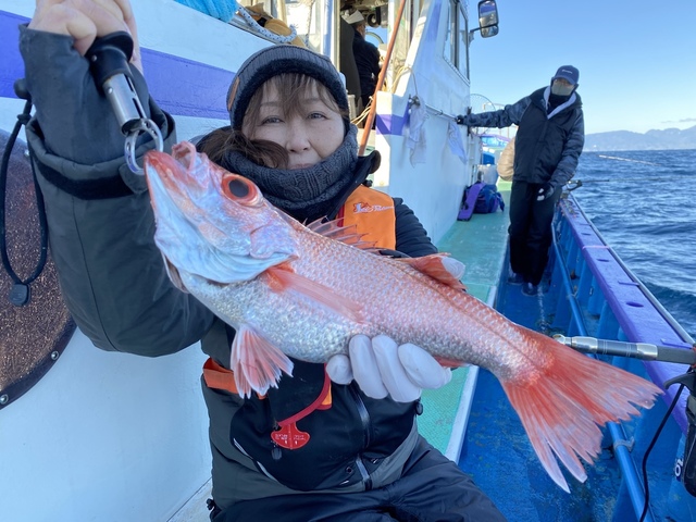 アカムツ1 00kg 1匹 の釣果 21年2月18日 登喜丸 神奈川 平塚港 釣り船予約 釣割