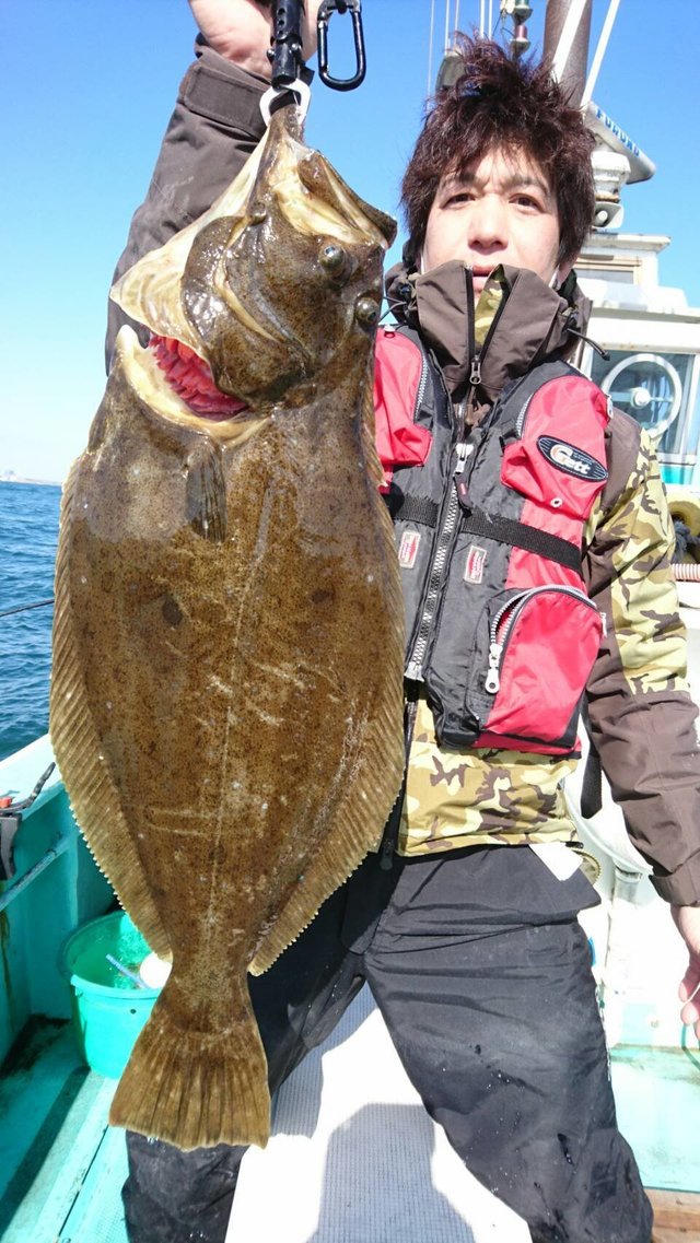 ヒラメ4 00kg 9匹 の釣果 21年2月28日 幸栄丸 茨城 鹿嶋旧港 船釣り予約 キャスティング船釣り予約