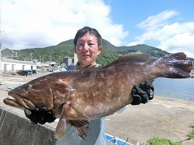 クエ68cm 1匹 の釣果 21年8月4日 上野渡船 和歌山 大引港 釣割