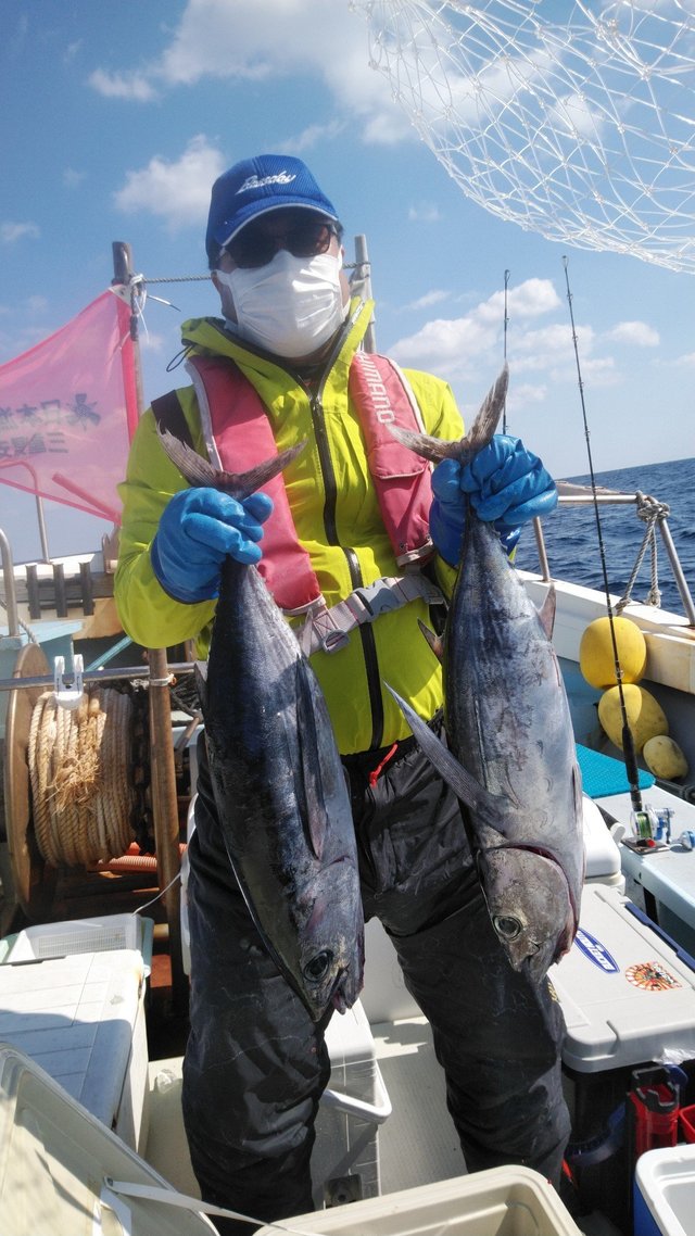 トンボ75cm 4匹 の釣果 22年2月26日 岡安丸 愛知 神島 釣割