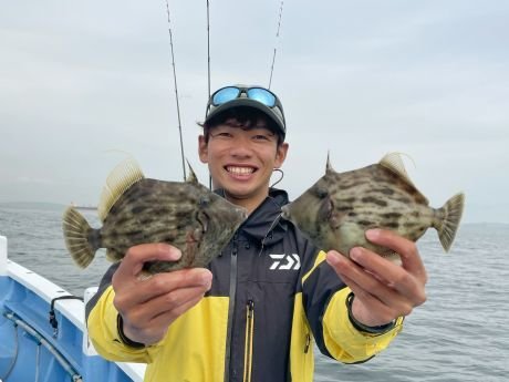 カワハギ 23匹 の釣果 22年3月31日 山下丸 神奈川 久比里 船釣り予約 キャスティング船釣り予約