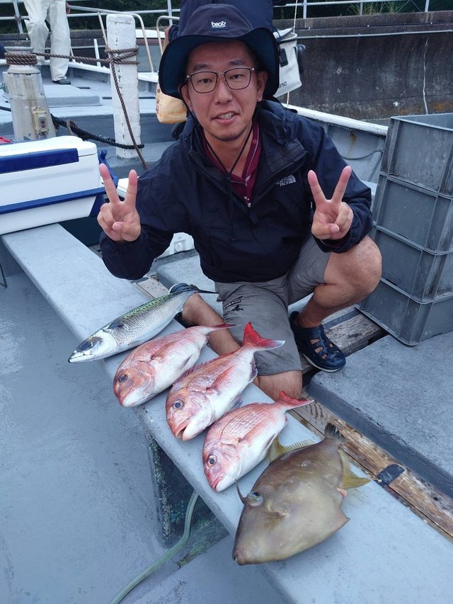 マダイ・ウマヅラ(ウマヅラハギ)・サバ(ゴマサバ)
